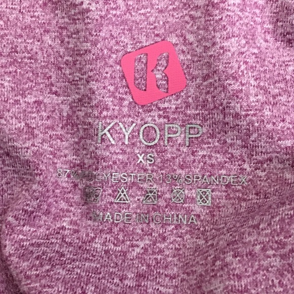 KYOPP midi purple active high rise shorts. New with tags. - Picture 5 of 6